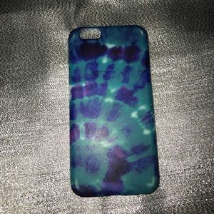 iPhone 6 blue and purple tie-dye case